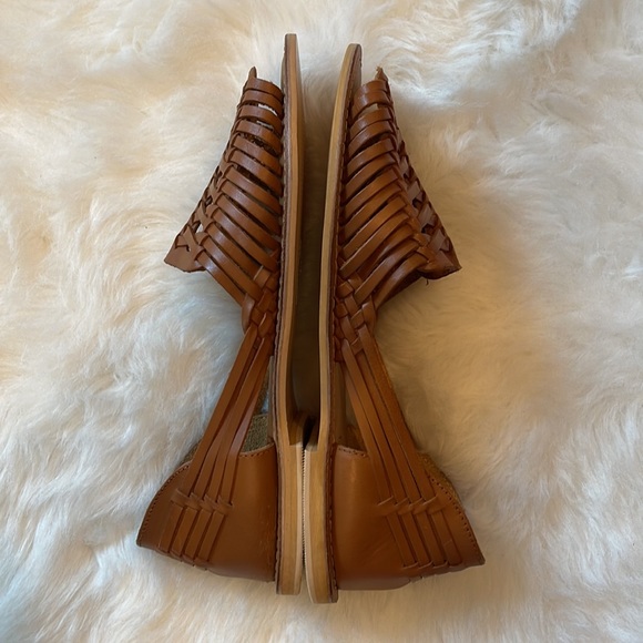 ASOS DESIGN size 8 Tan Florentine Woven Leather Sandals! - Picture 12 of 15